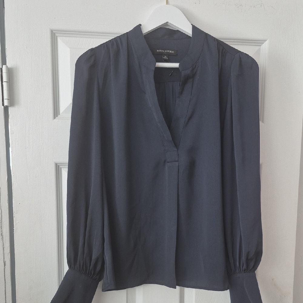 Banana Republic Charcoal Blouse